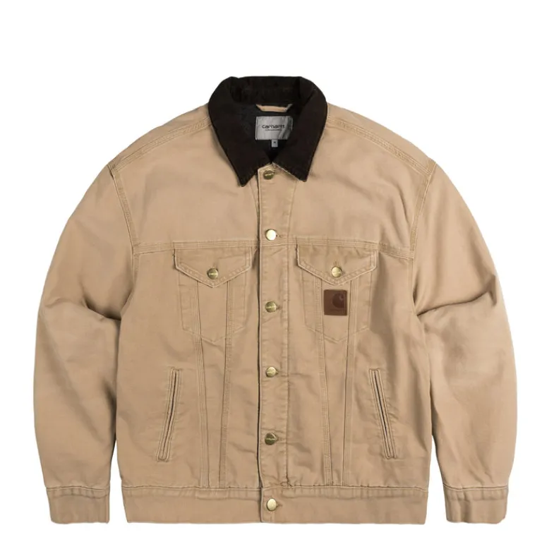 Jacken*Carhartt WIP Dayton Trucker Jacket Dusty Hamilton Brown / Tobacco Stone Canvas