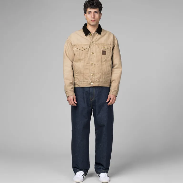 Jacken*Carhartt WIP Dayton Trucker Jacket Dusty Hamilton Brown / Tobacco Stone Canvas