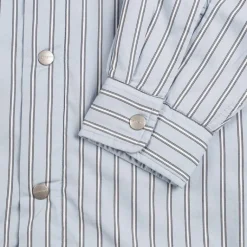 Jacken*Carhartt WIP Grimsby Shirt Jac Grimsby Stripe / Blue Fog