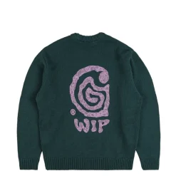 Knitwear|Crewnecks*Carhartt WIP Helix Sweater Deep Lagoon