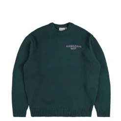 Knitwear|Crewnecks*Carhartt WIP Helix Sweater Deep Lagoon