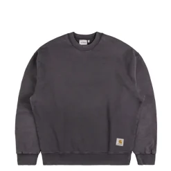 Crewnecks*Carhartt WIP Hudson Sweat Black Chalk Wash