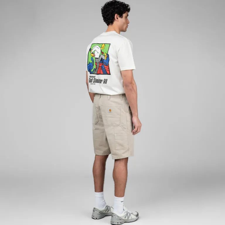 Shorts*Carhartt WIP Single Knee Short Dusky Beige Stone Canvas