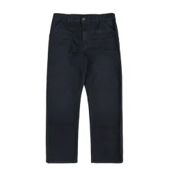 Hosen*Carhartt WIP Single Knee Pant Black Stone Canvas