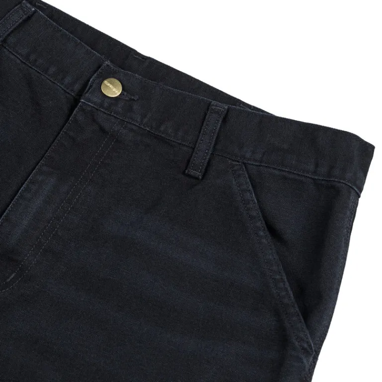 Hosen*Carhartt WIP Single Knee Pant Black Stone Canvas