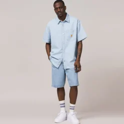 Shorts*Carhartt WIP Single Knee Short Blue