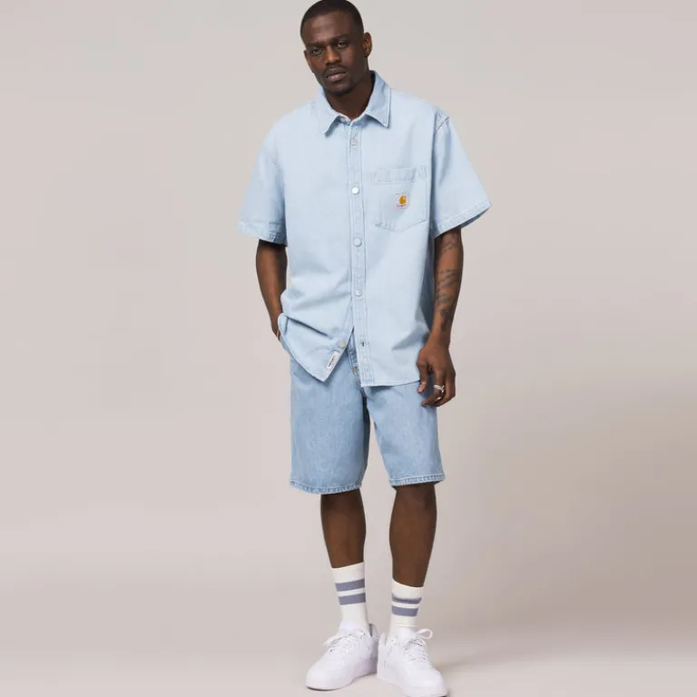 Shorts*Carhartt WIP Single Knee Short Blue