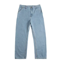 Hosen*Carhartt WIP Single Knee Pant Blue Heavy Stone Bleached