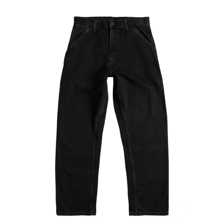 Hosen*Carhartt WIP Single Knee Pant Stone Washed Black
