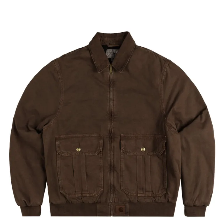 Jacken*Carhartt WIP Stanton Jacket Chocolate / Chocolate Stone Dyed