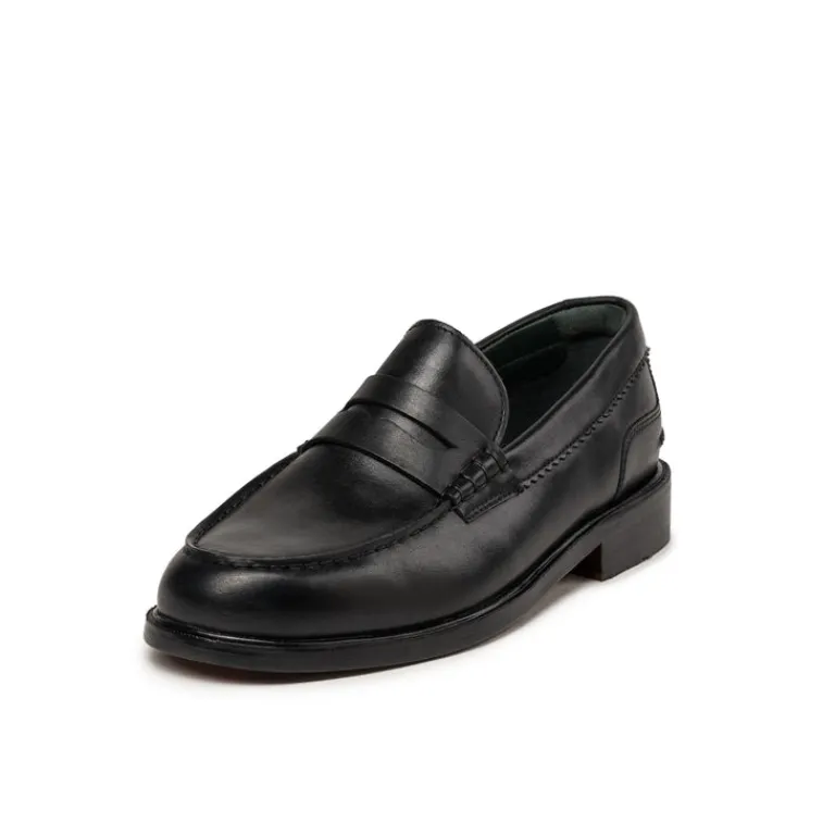 Leder Sneaker|Loafer*Clarks Originals Craft James Lo Black Leather