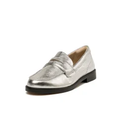Leder Sneaker|Loafer*Clarks Straven Edge Silver Leather