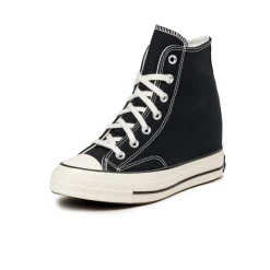 Leder Sneaker|High-Top Sneaker*Converse Chuck Taylor All Star '70 Wedge Hi Black / Egret / White