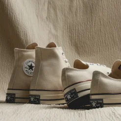 Leder Sneaker|High-Top Sneaker*Converse Chuck Taylor All Star '70 Hi Parchment / Garnet / Egret