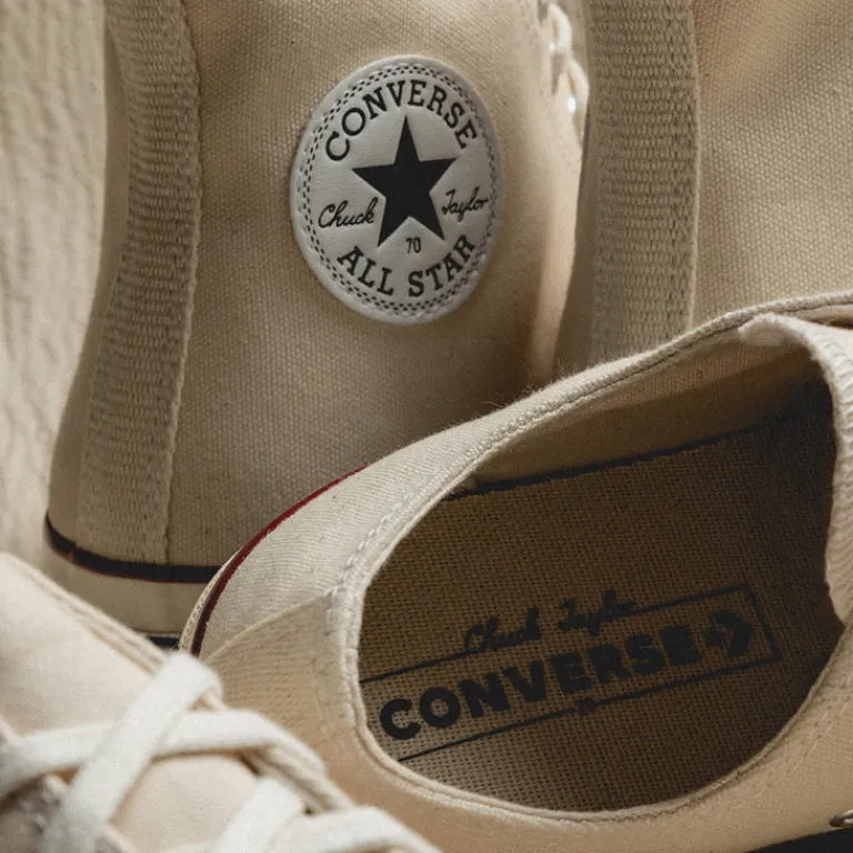 Leder Sneaker|High-Top Sneaker*Converse Chuck Taylor All Star '70 Hi Parchment / Garnet / Egret