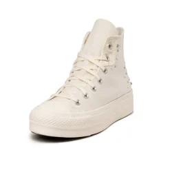 Vegane Sneaker|Plateau Sneaker*Converse Chuck Taylor All Star Lift Hi Egret / Egret / Black