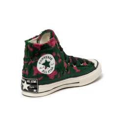 Leder Sneaker|High-Top Sneaker*Converse Chuck Taylor All Star '70 Hi *Luxe Plush* Astrodust / Green Envy / Egret