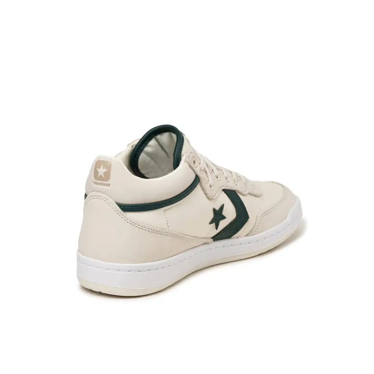 Leder Sneaker|High-Top Sneaker*Converse Fastbreak Pro Mid Egret / Green Envy / White