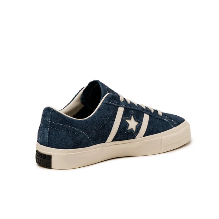 Leder Sneaker*Converse One Star Academy Pro OX *Suede* Navy / Egret / Egret