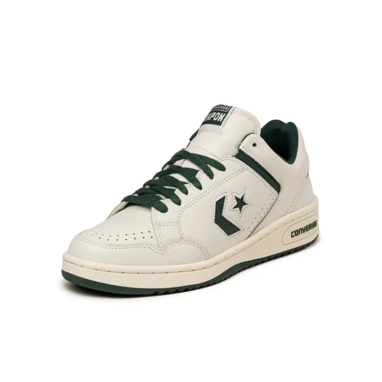 Leder Sneaker|High-Top Sneaker*Converse Weapon Ox Green Envy / Vintage White