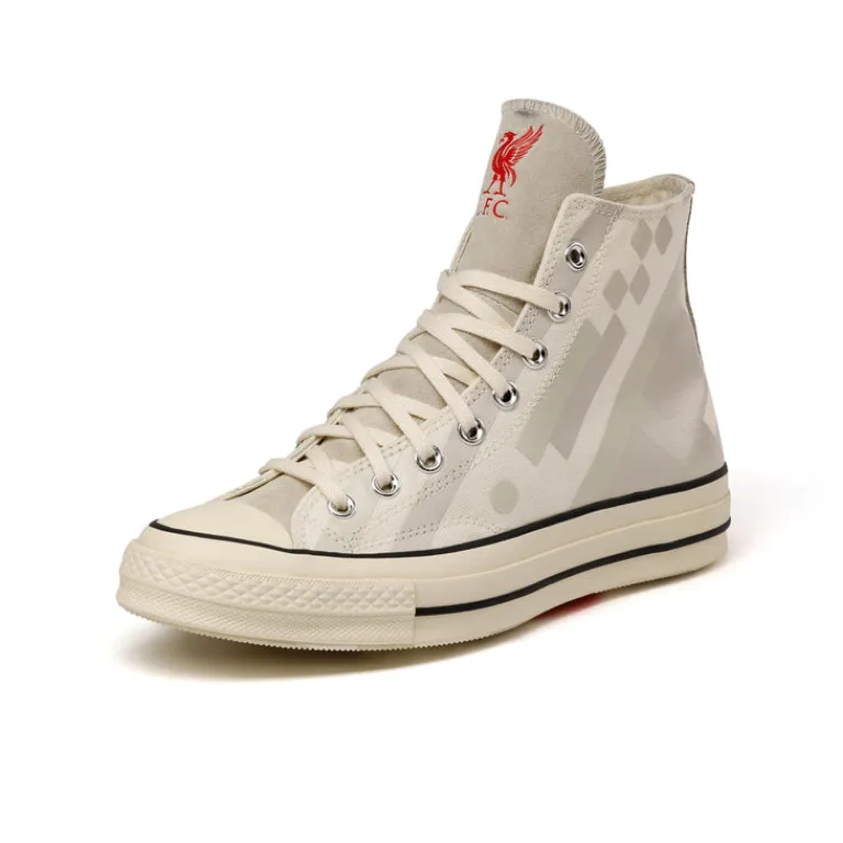 Vegane Sneaker|High-Top Sneaker*Converse x Liverpool FC Chuck Taylor All Star '70 Hi Egret / Silver Green / Moon Beam