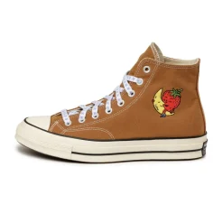 Vegane Sneaker|High-Top Sneaker*Converse x Sky High Farm Workwear Chuck Taylor All Star '70 Hi Brown / Egret