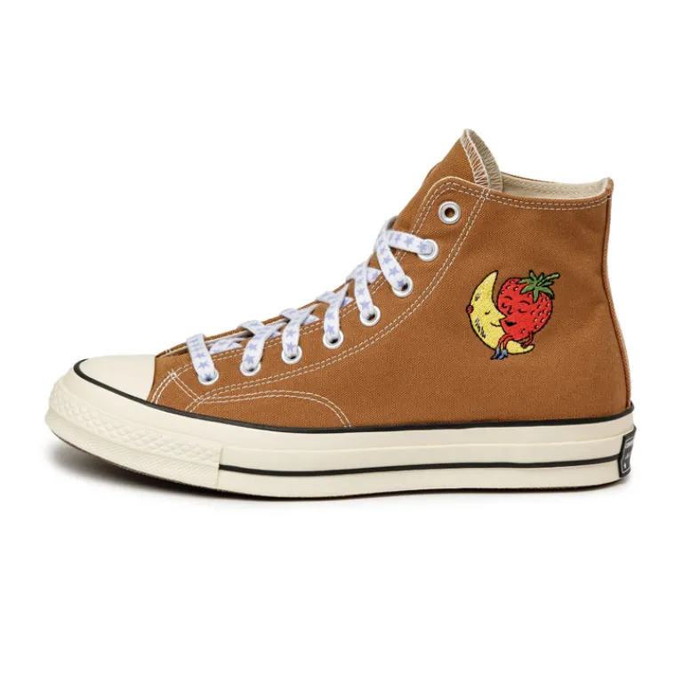 Vegane Sneaker|High-Top Sneaker*Converse x Sky High Farm Workwear Chuck Taylor All Star '70 Hi Brown / Egret