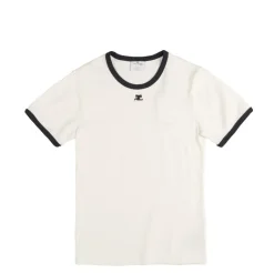 T-Shirts*Courreges Signature Contrast T-Shirt Heritage White / Navy
