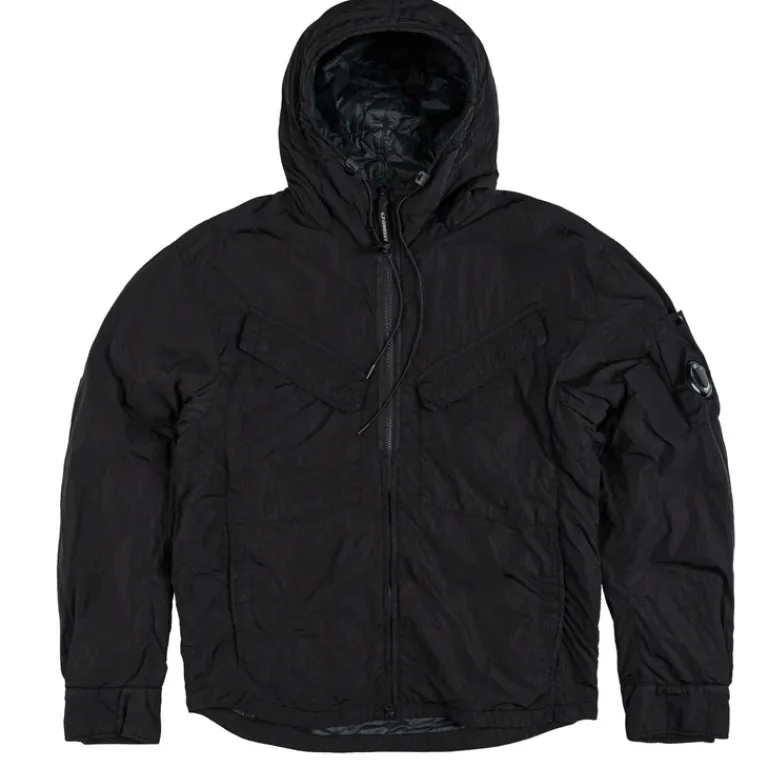 Jacken*C.P. Company Chrome-R Padded Overshirt Black