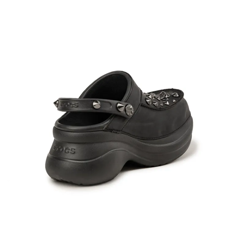 Vegane Sneaker|Plateau Sneaker*Crocs Bae Studded Clog W Black