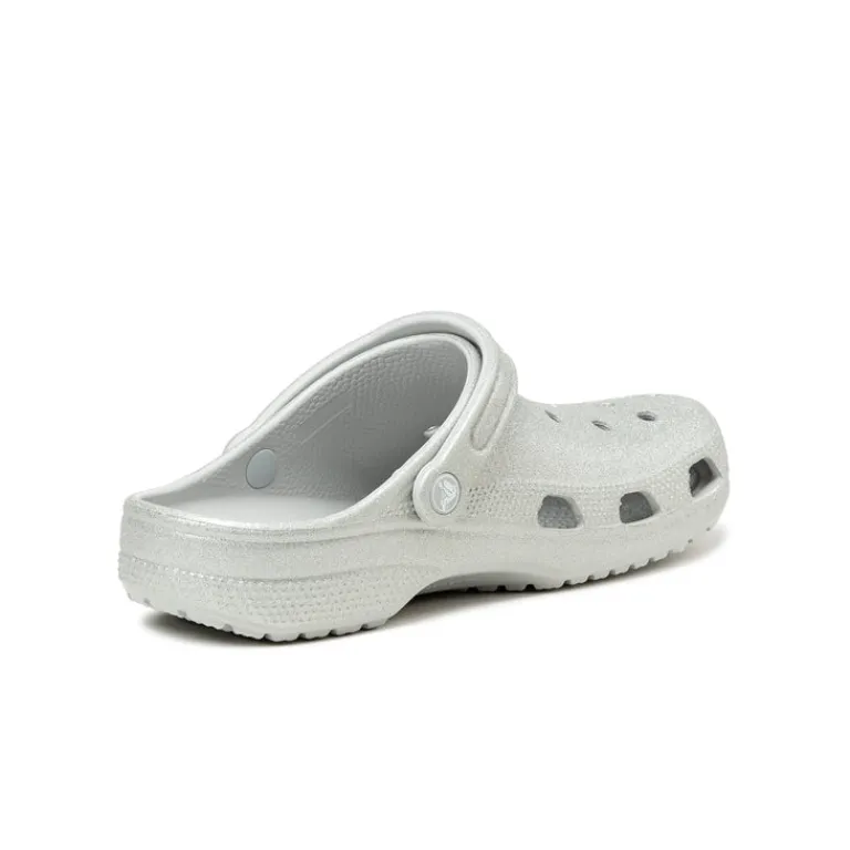 Vegane Sneaker|Mules & Slides*Crocs Classic Glitter Clog Silver Glitter
