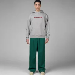 Hoodies*Daily Paper Chain Stitch Oversized Hoodie Grey Melange