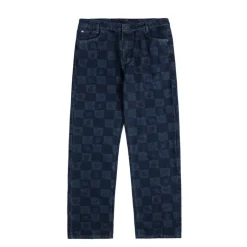 Hosen*Daily Paper Kibo Check Jacquard Jeans Blue