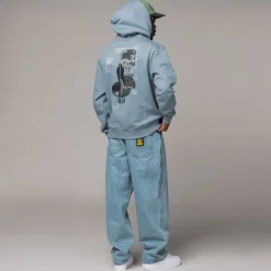 Hoodies*Daily Paper Mirror Hoodie Country Blue
