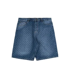 Shorts*Daily Paper Monogram Denim Shorts Blue