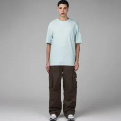 T-Shirts*Daily Paper Orbit Embroidered T-Shirt Light Blue