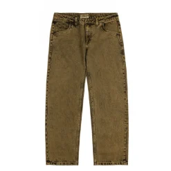 Hosen*Dime Classic Baggy Denim Pants Overdyed Gold