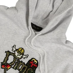 Hoodies*Dime Classic Fuzzy Hoodie Ash