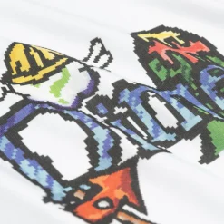 T-Shirts*Dime Classic Fuzzy T-Shirt White