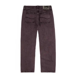 Hosen*Dime Classic Relaxed Denim Pants Overdyed Plum