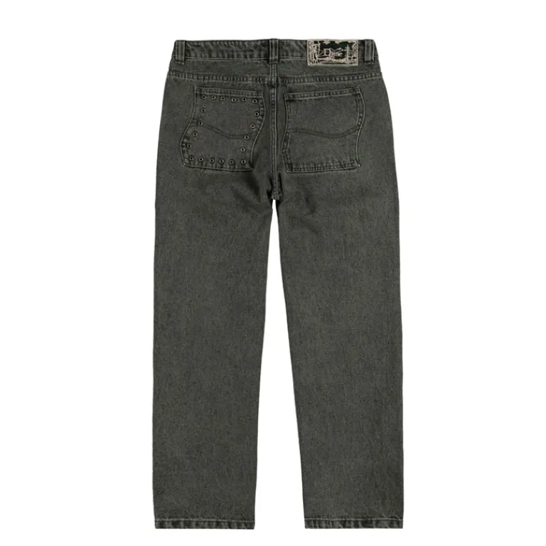 Hosen*Dime Classic Relaxed Denim Pants (Faded Green)