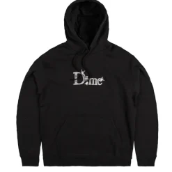 Hoodies*Dime Classic Shiny Hoodie Black