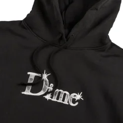 Hoodies*Dime Classic Shiny Hoodie Black