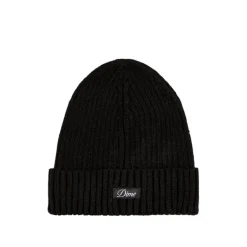 Beanies*Dime Cursive Fold Beanie Black