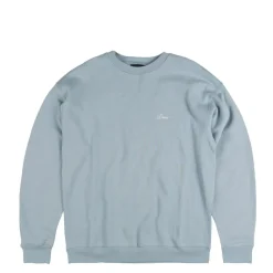 Crewnecks*Dime Cursive Small Logo Crewneck Blue Fog