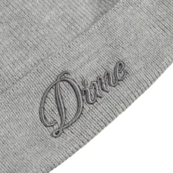 Beanies*Dime Cursive Wool Fold Beanie Heather Gray