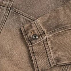 Jacken*Dime Dipped Denim Jacket Dipped Sandblasted Brown