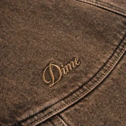 Jacken*Dime Dipped Denim Jacket Dipped Sandblasted Brown