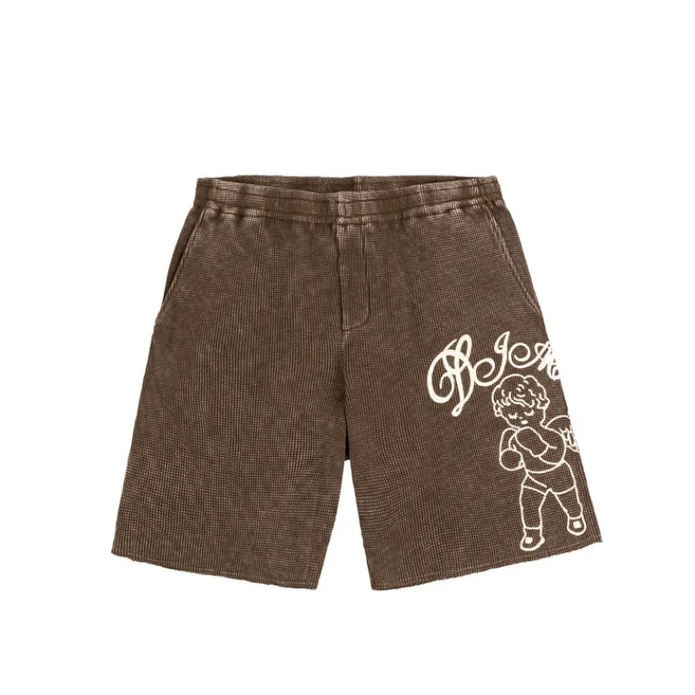 Shorts*Dime Fighter Waffle Shorts Brown Washed