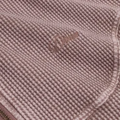 Hoodies*Dime Premium Waffle Zip Hoodie Faded Mauve